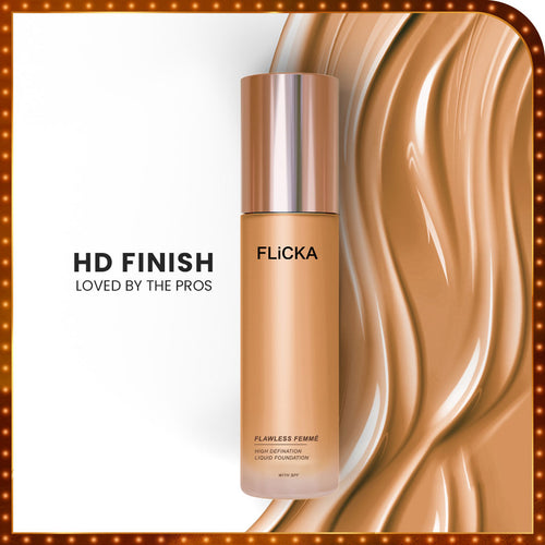 Flawless Femme HD Liquid Foundation Flicka Cosmetics India
