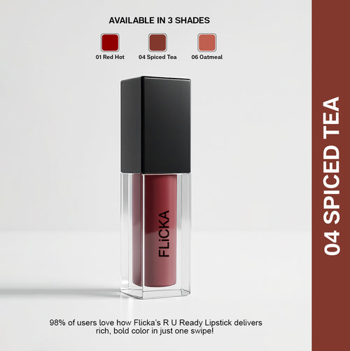 R U Ready Liquid Matte Lipstick Free @899 flicka cosmetics india