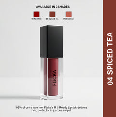 R U Ready Liquid Matte Lipstick-Free Gift flicka cosmetics india
