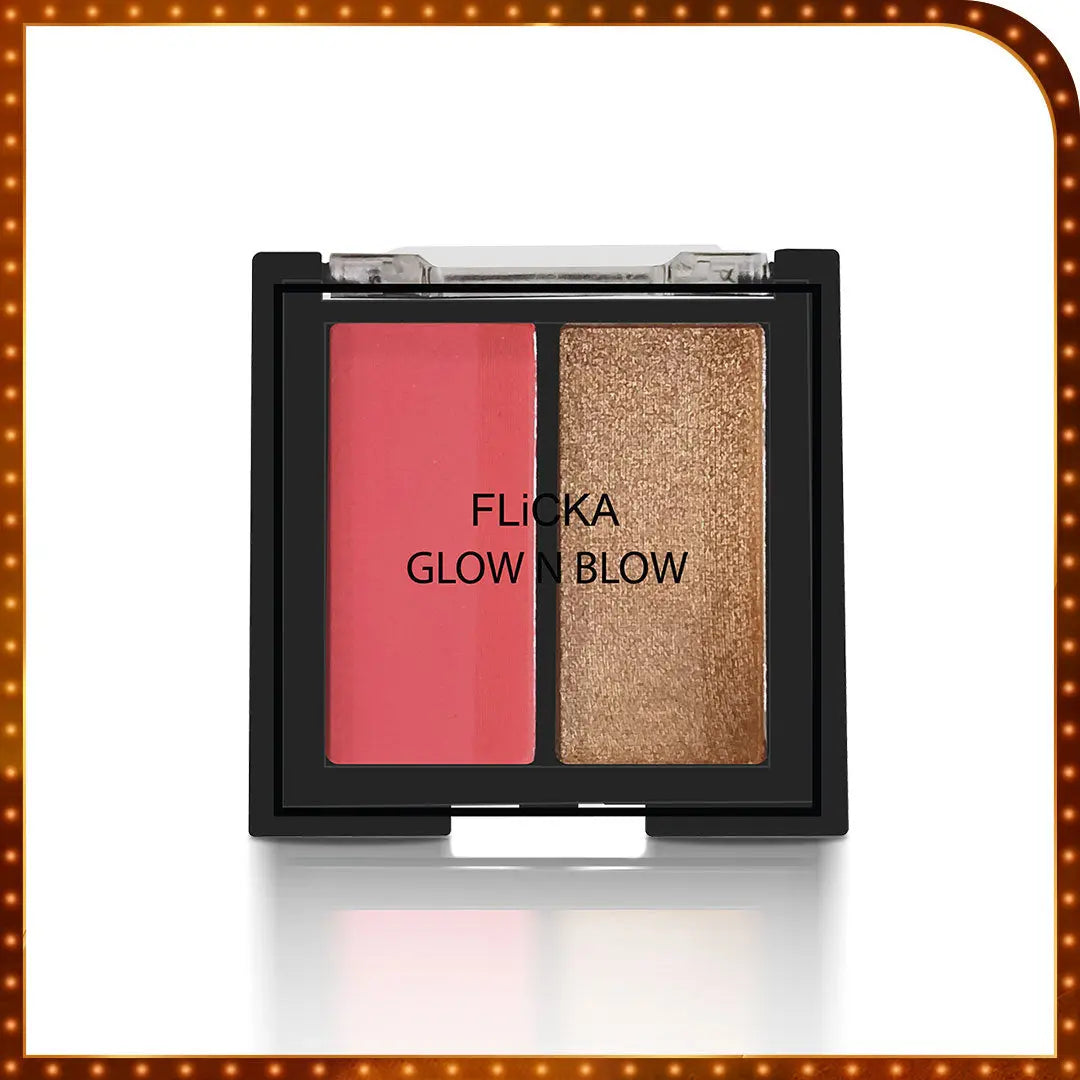 GLOW N BLOW - Blusher & Highlighter Flickacosmetics