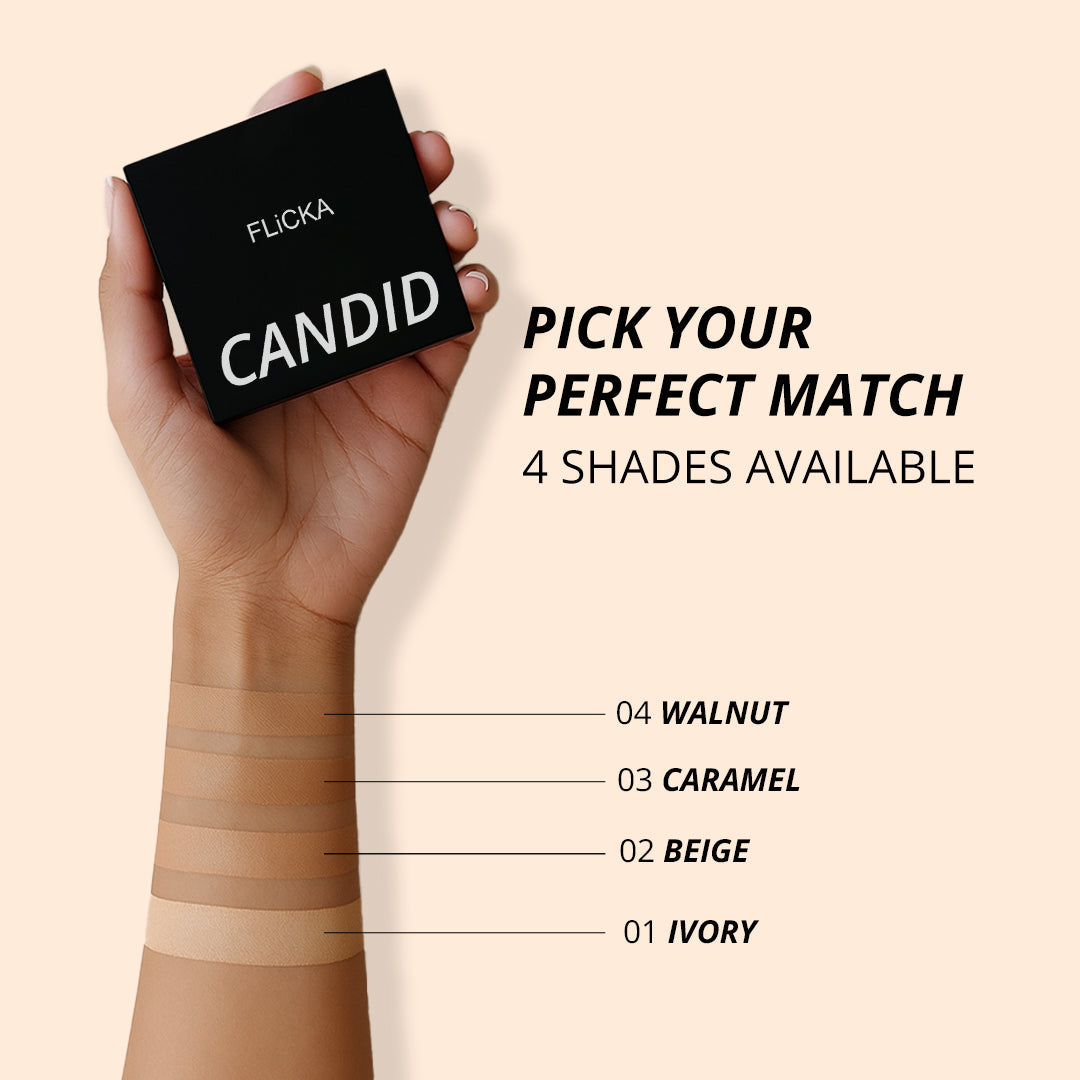 Candid Compact Flicka Cosmetics India