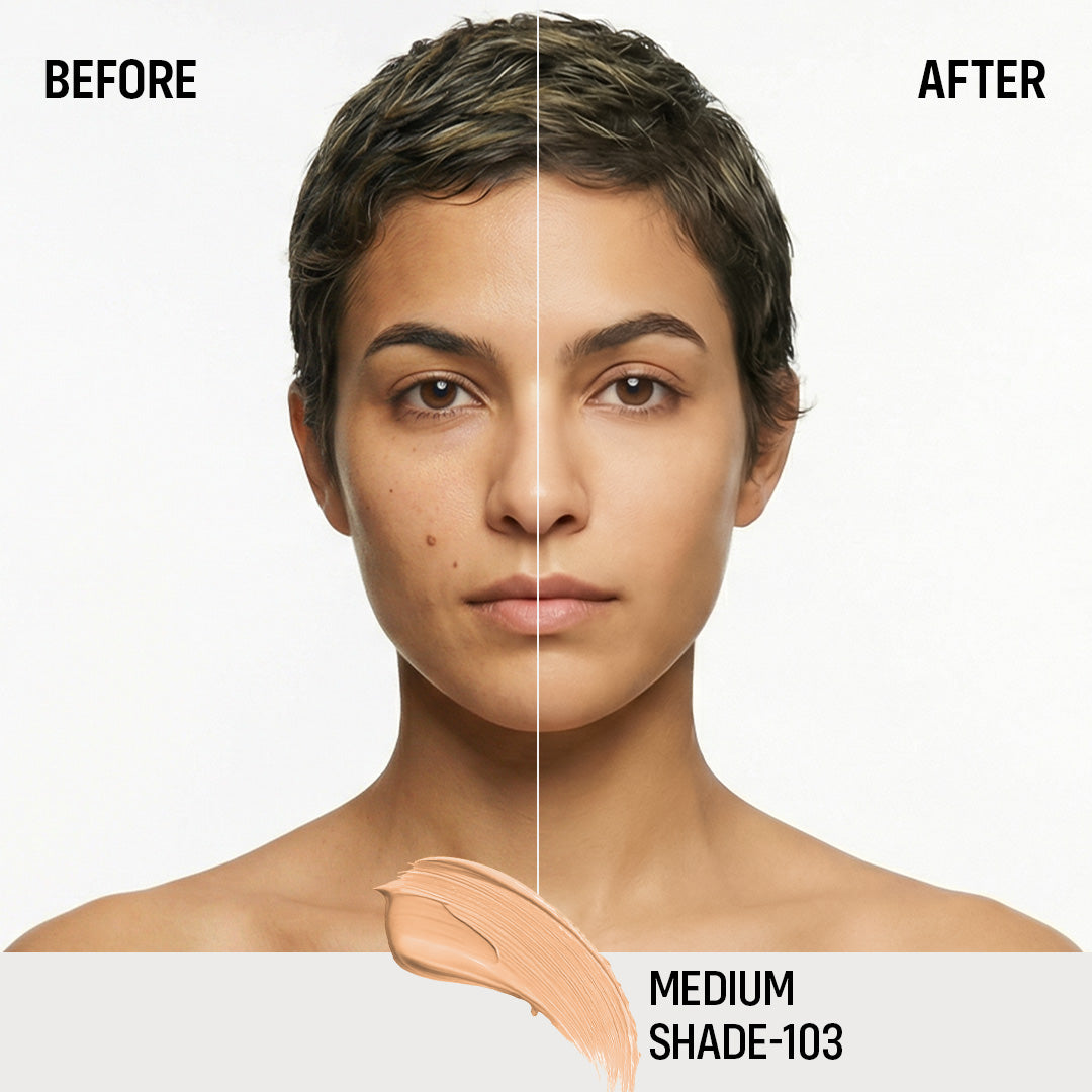 Flicka High Coverage HD Liquid Foundation Flicka Cosmetics India