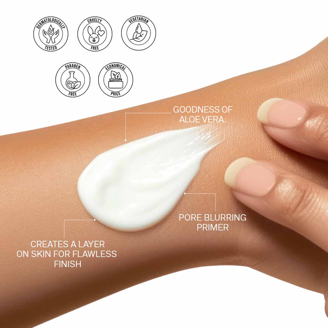 Flicka Silk Touch 3-in-1 Primer Moisturizer | Pore Blurring | Flicka Cosmetics
