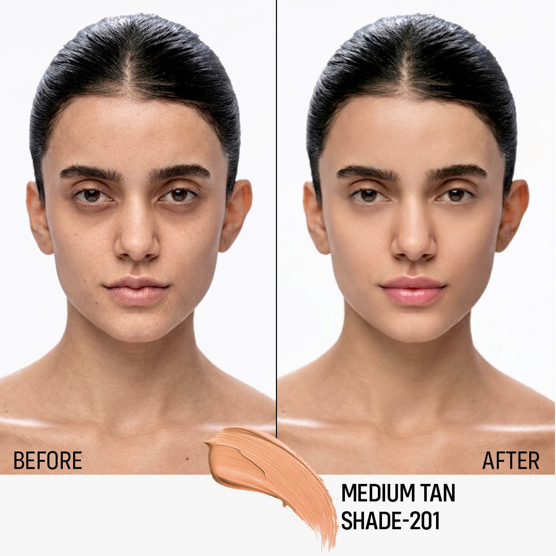 Flicka High Coverage HD Liquid Foundation Flicka Cosmetics India