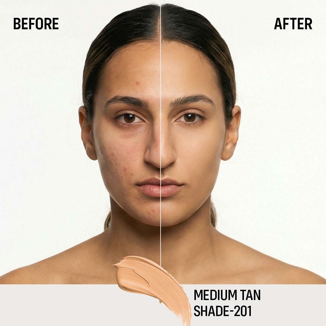 Flicka High Coverage HD Liquid Foundation Flicka Cosmetics India