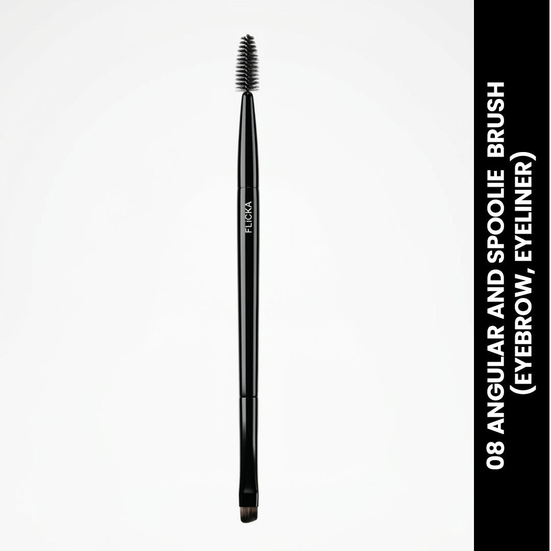 08 Angular And Spoolie Brush flicka cosmetics india