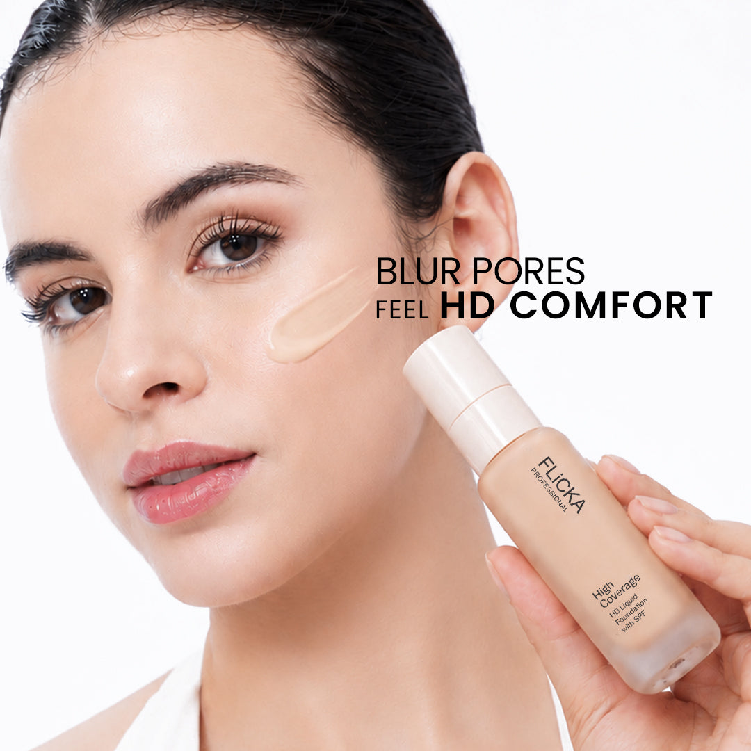 Flicka High Coverage HD Liquid Foundation