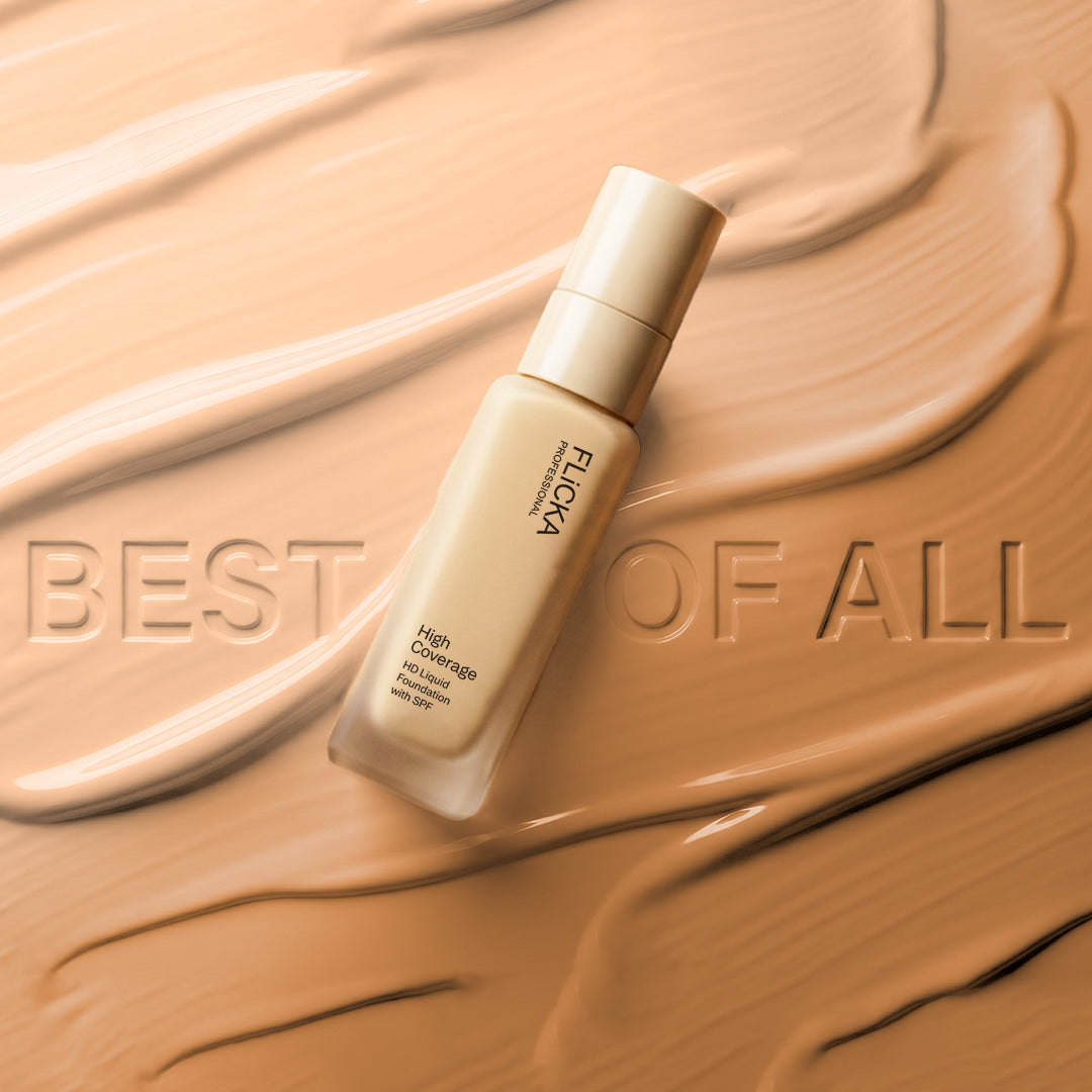 Flicka High Coverage HD Liquid Foundation Flicka Cosmetics India