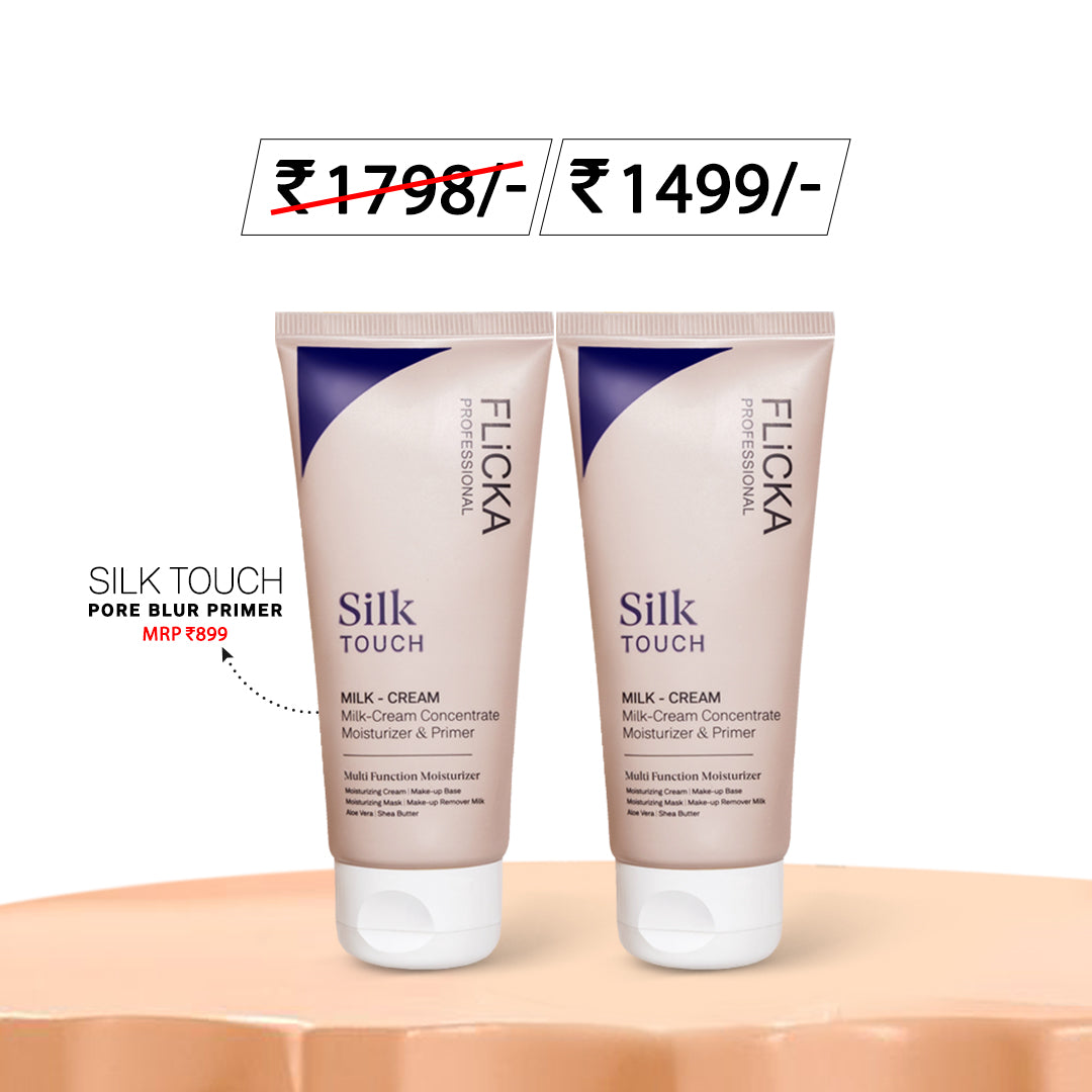 Flicka Silk Touch 3-in-1 Primer Moisturizer with SPF (Pack of 2) Flicka Cosmetics Pvt Ltd