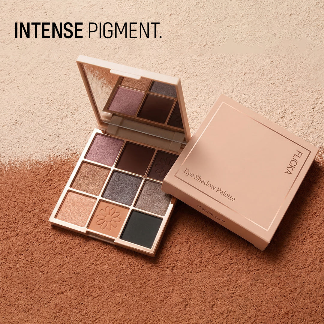 Flicka 09 Colors Eyeshadow Palette Flicka Cosmetics India