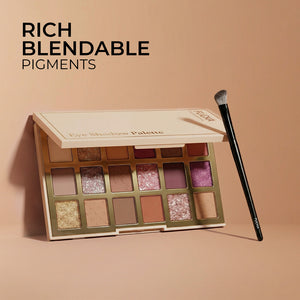 Flicka 18 Colors Eyeshadow Palette_Free Gift Flicka Cosmetics India