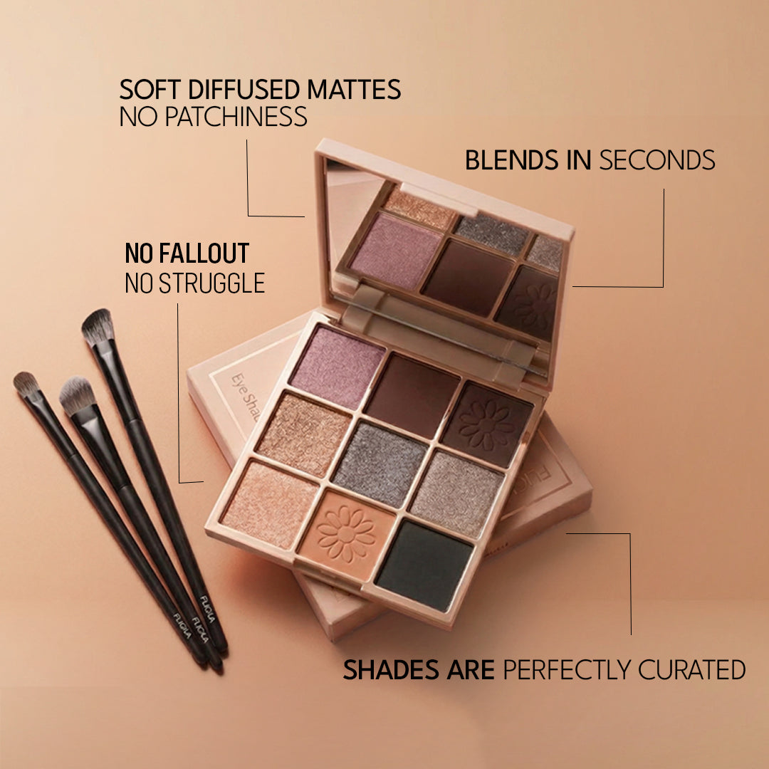 Flicka 09 Colors Eyeshadow Palette Flicka Cosmetics India