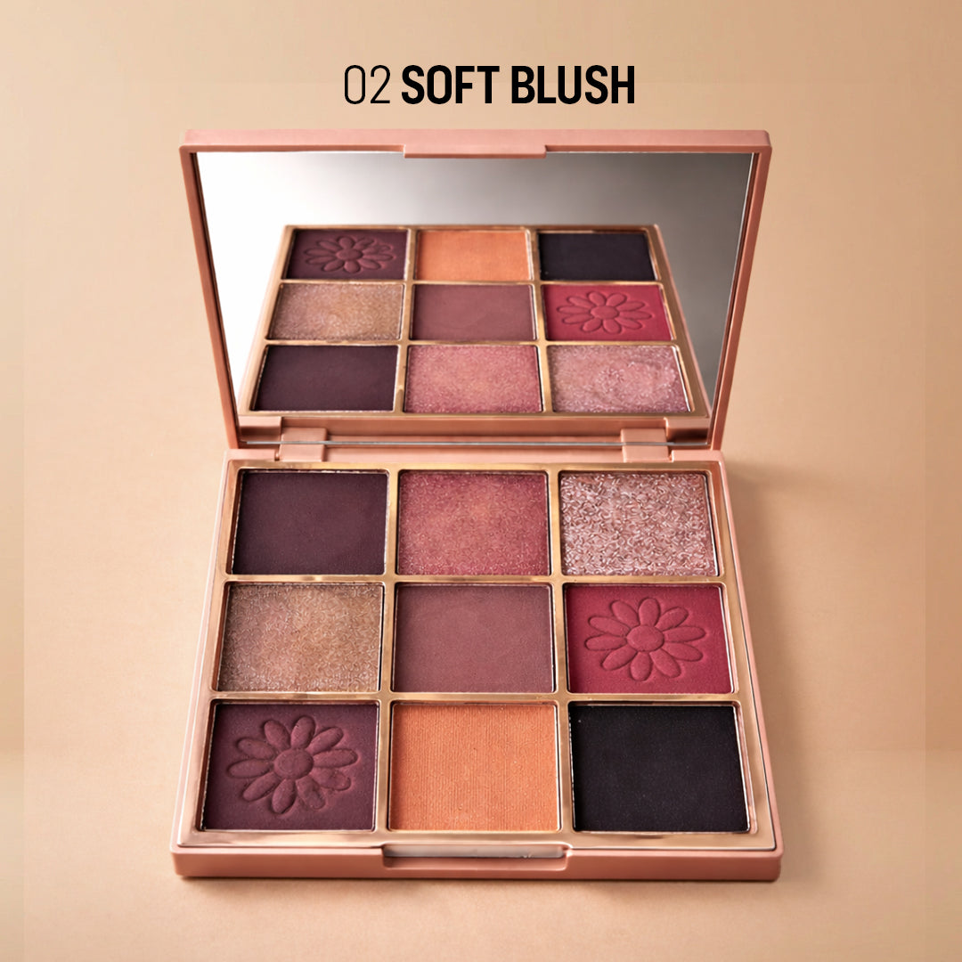 Flicka 09 Colors Eyeshadow Palette Flicka Cosmetics India