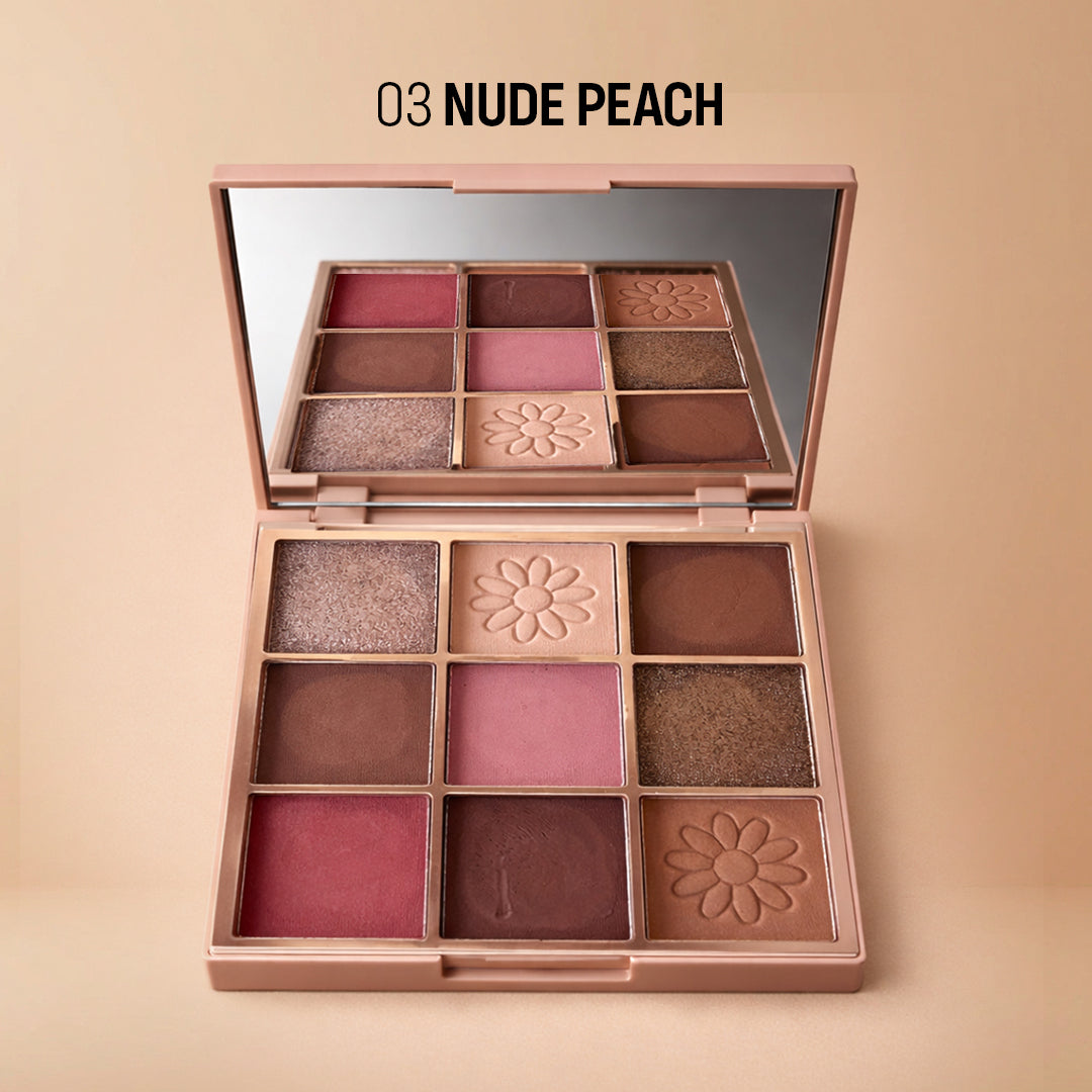 Flicka 09 Colors Eyeshadow Palette Flicka Cosmetics India