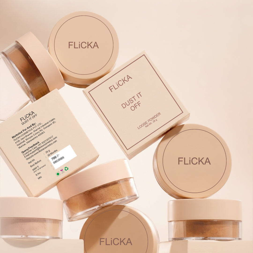 Dust It Off Loose Powder Flickacosmetics