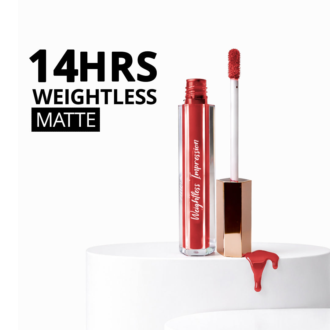 Weightless Impression Matte Liquid Lipstick Flickacosmetics