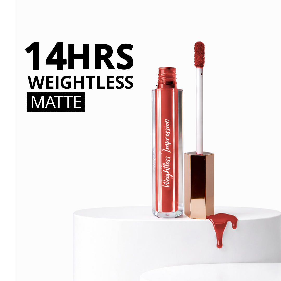 Weightless Impression Matte Liquid Lipstick Flickacosmetics