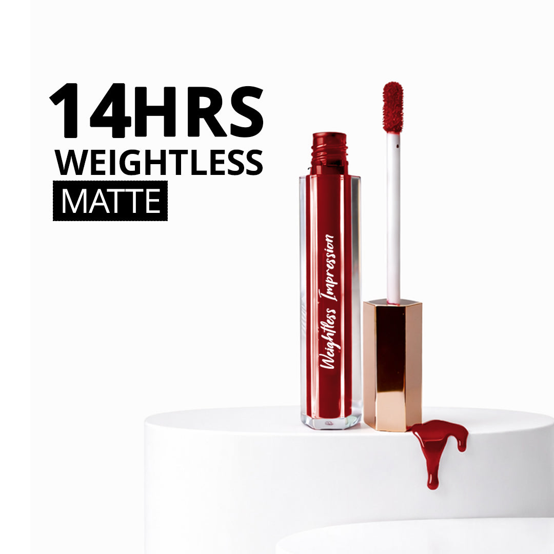 Weightless Impression Matte Liquid Lipstick Flickacosmetics