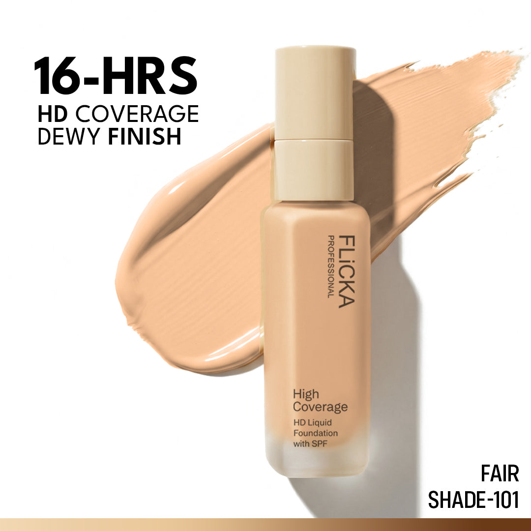Flicka High Coverage HD Liquid Foundation