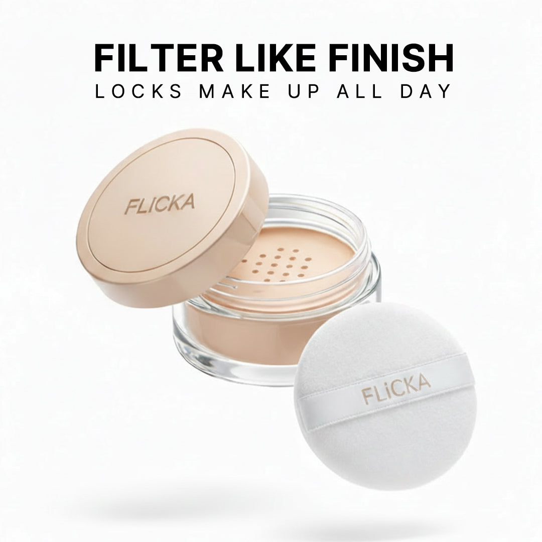 Dust It Off Loose Powder Flickacosmetics