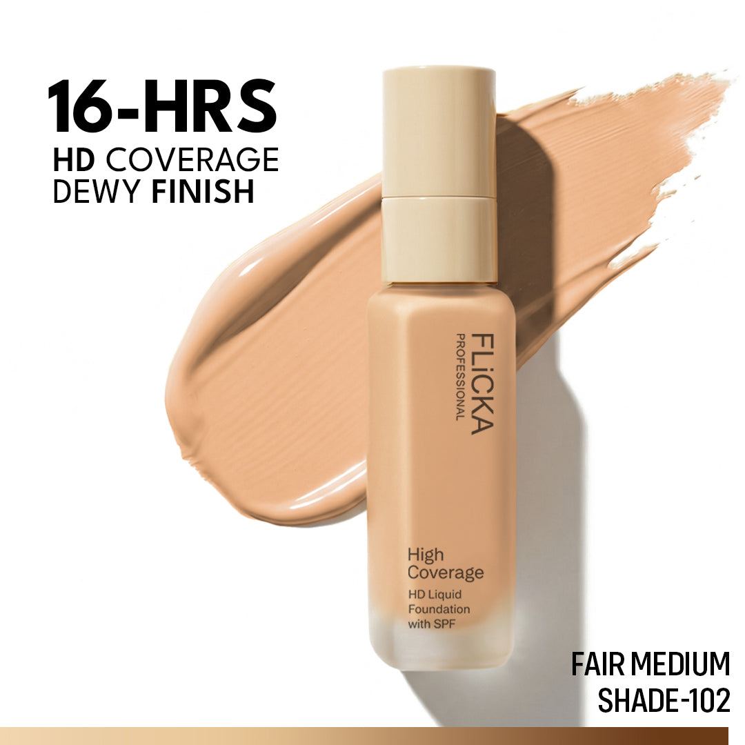 Flicka High Coverage HD Liquid Foundation