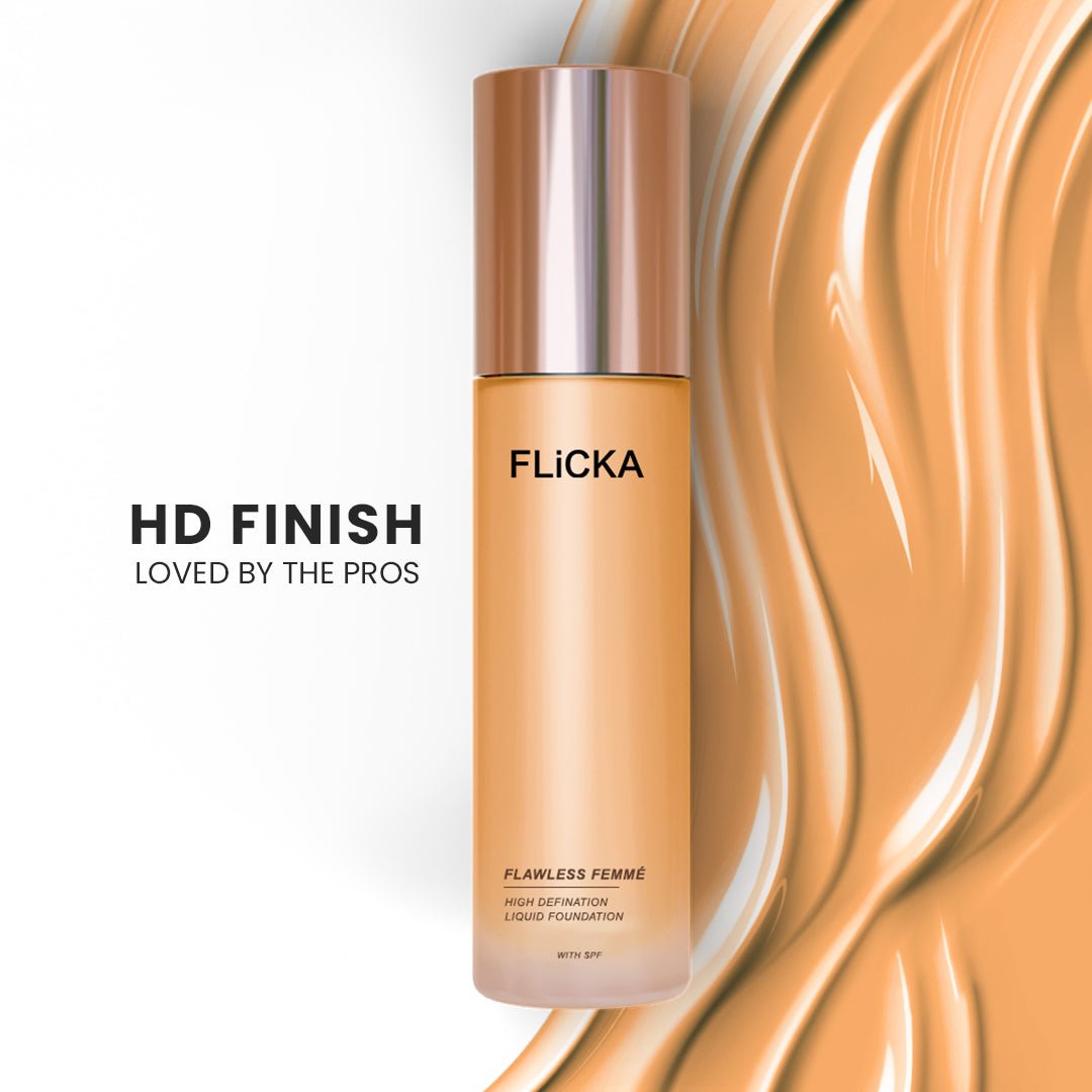 Flawless Femme HD Liquid Foundation - Flicka Cosmetics Pvt Ltd
