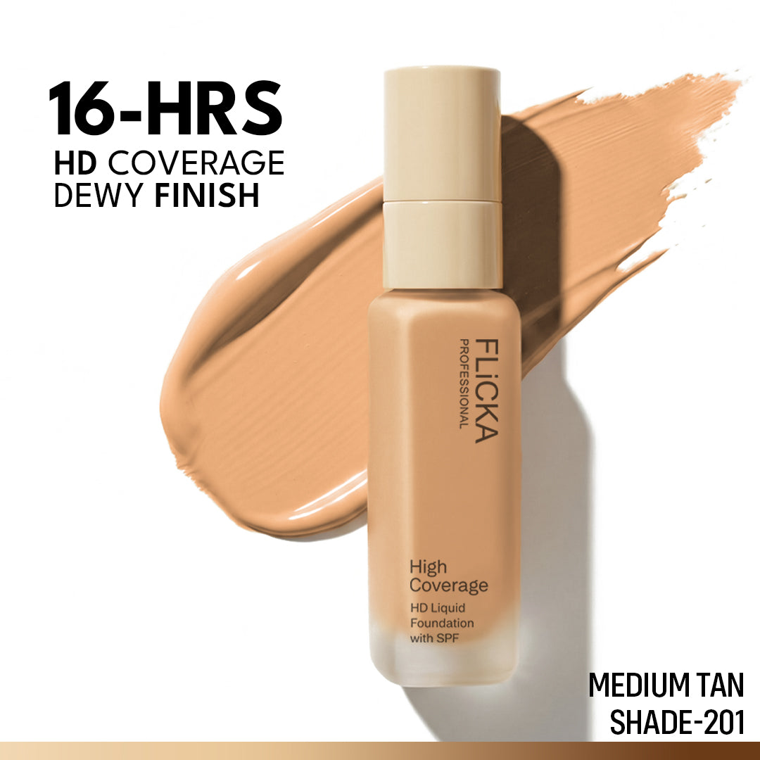 Flicka High Coverage HD Liquid Foundation