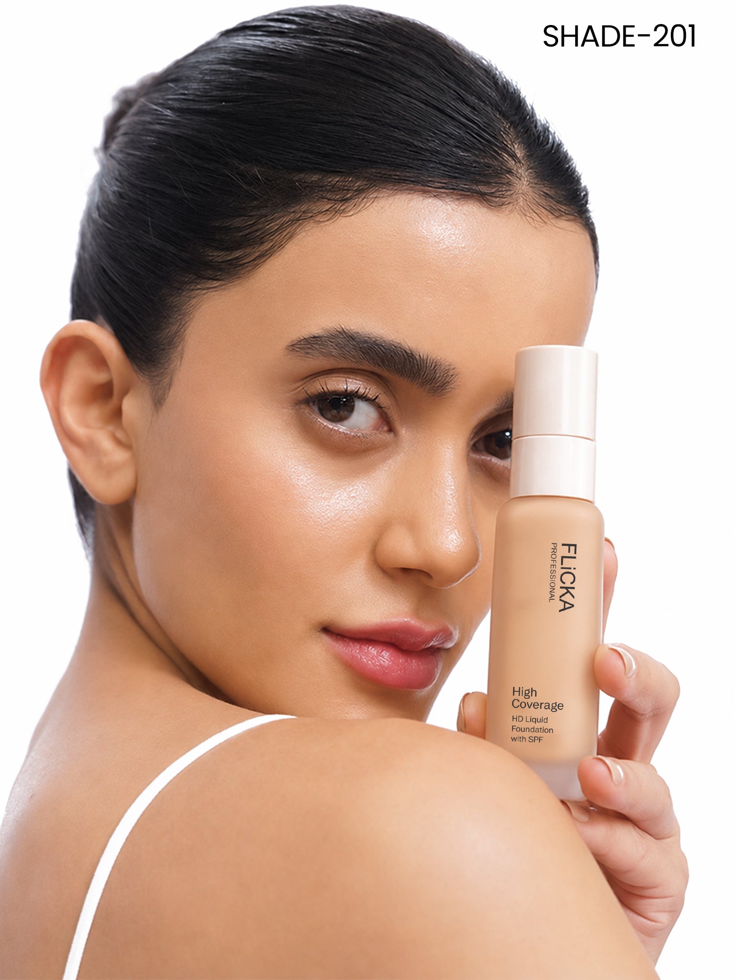 Flicka High Coverage HD Liquid Foundation Flicka Cosmetics India
