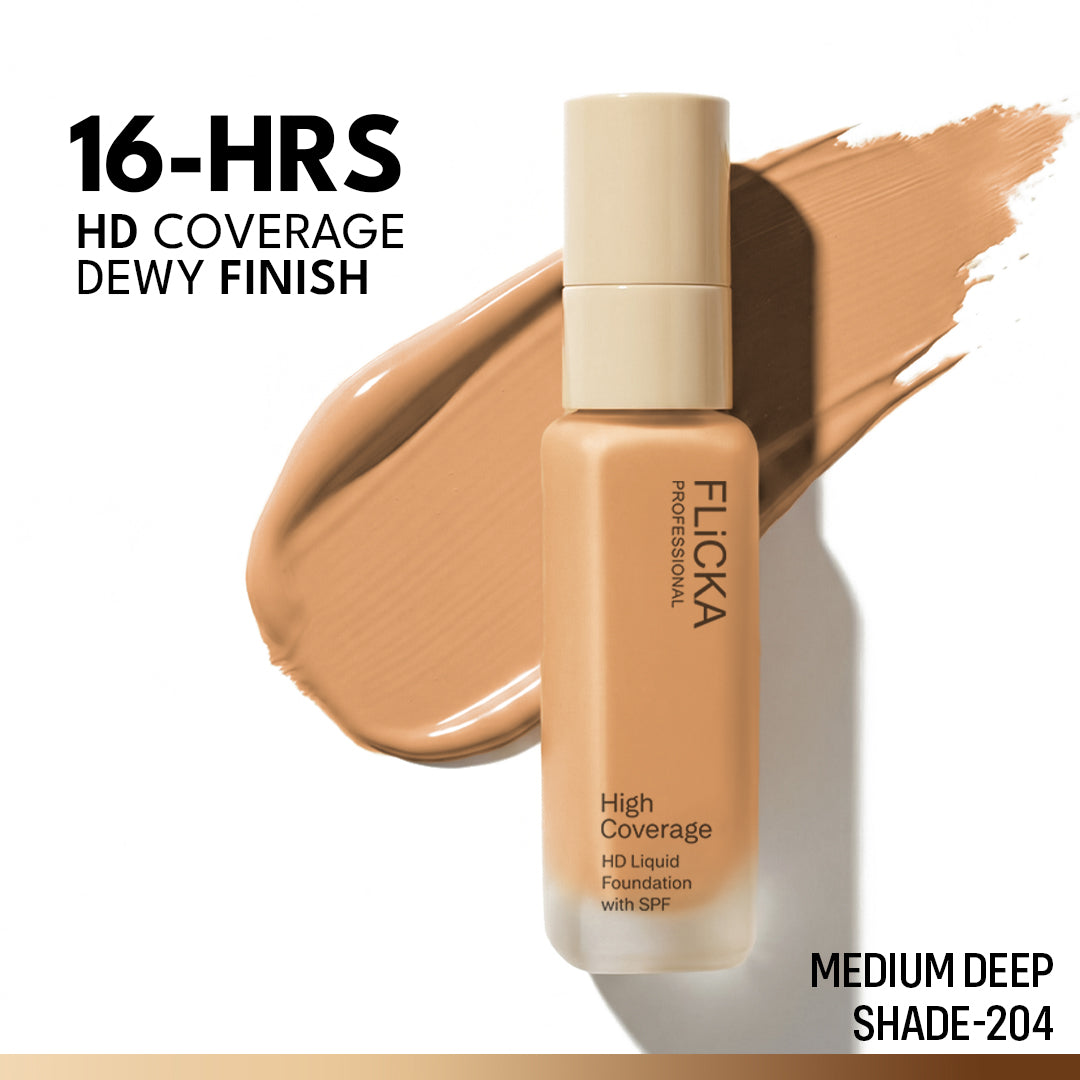 Flicka High Coverage HD Liquid Foundation