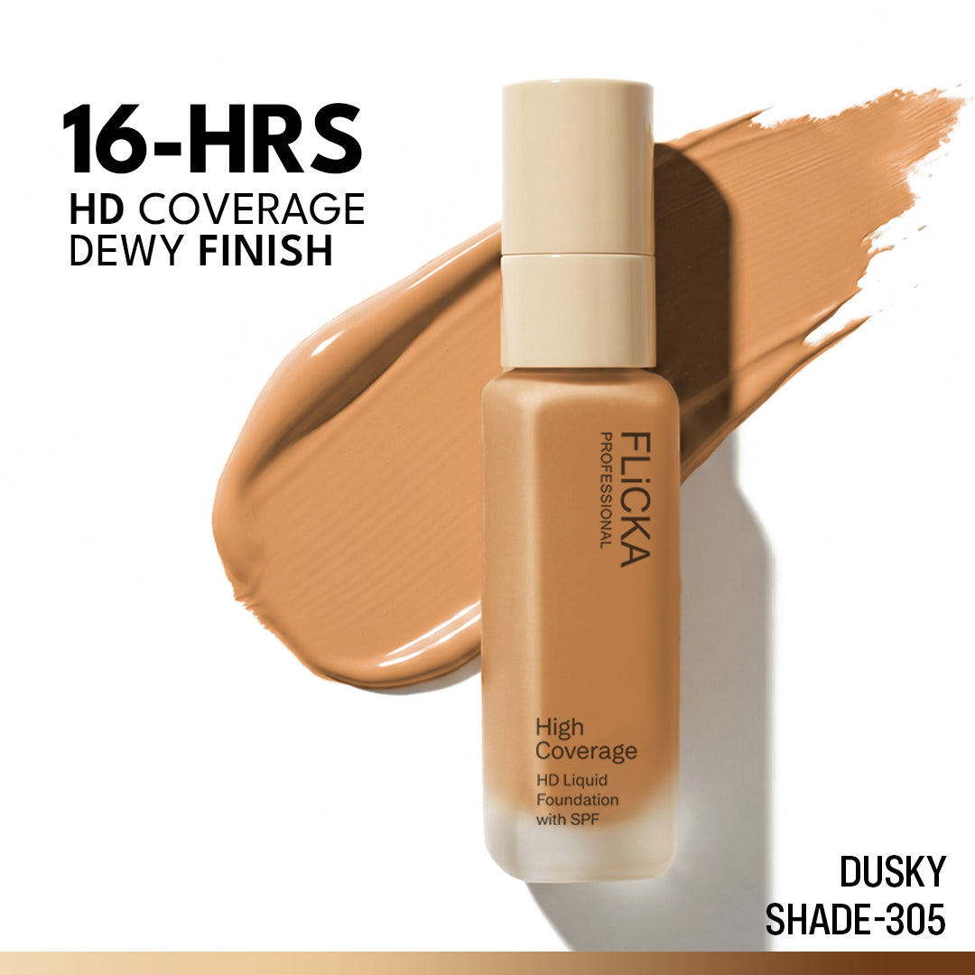 Flicka High Coverage HD Liquid Foundation