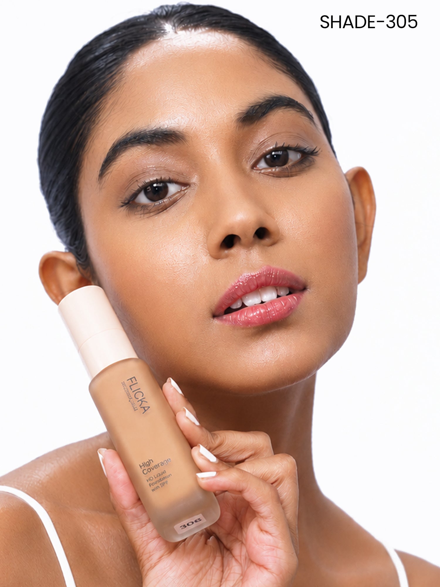 Flicka High Coverage HD Liquid Foundation Flicka Cosmetics India