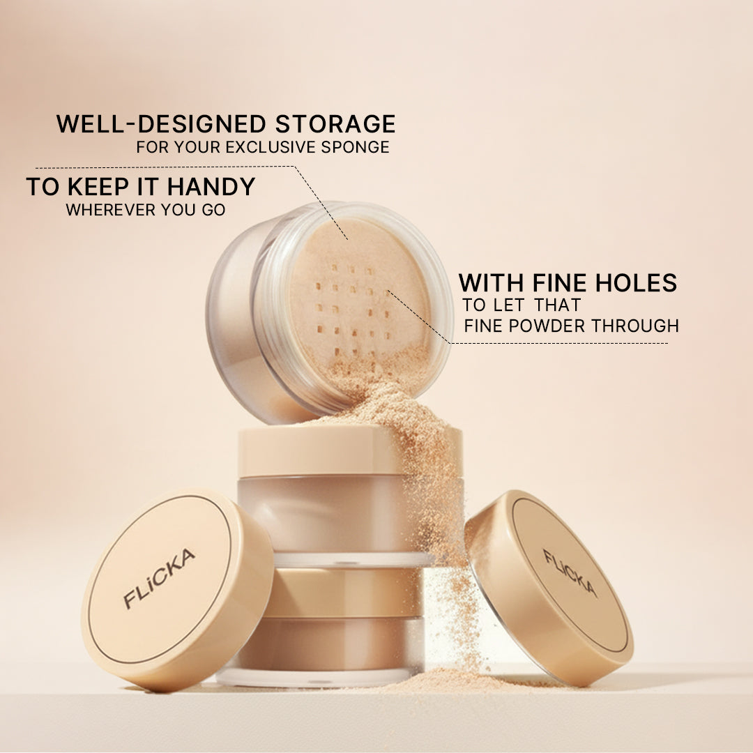 Dust It Off Loose Powder Flickacosmetics