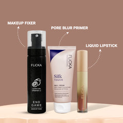 Prime Pout and Set Combo Flicka Cosmetics Pvt Ltd