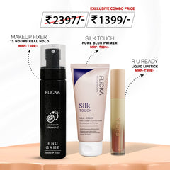 Prime Pout and Set Combo Flicka Cosmetics Pvt Ltd