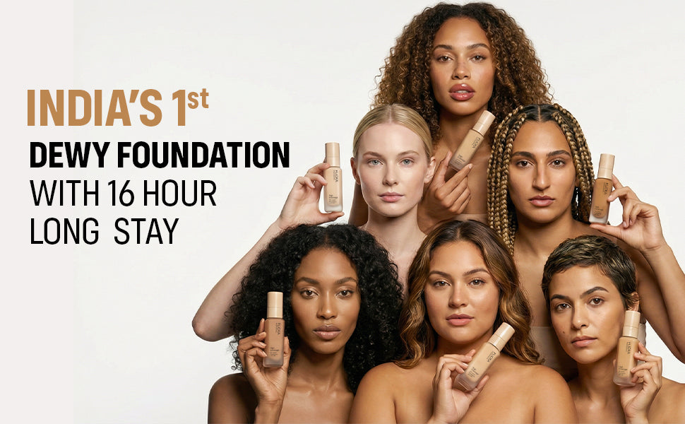 Flicka High Coverage HD Liquid Foundation Flicka Cosmetics India