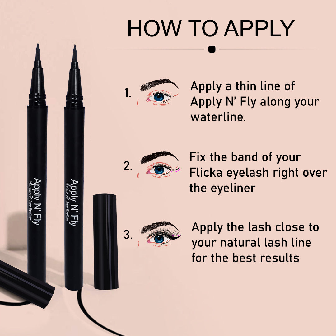 Apply N’ Fly - Eyelash Glue + Eyeliner