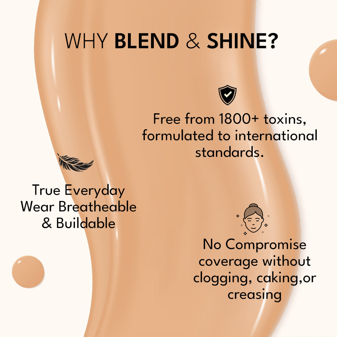Blend & Shine Foundation Flickacosmetics
