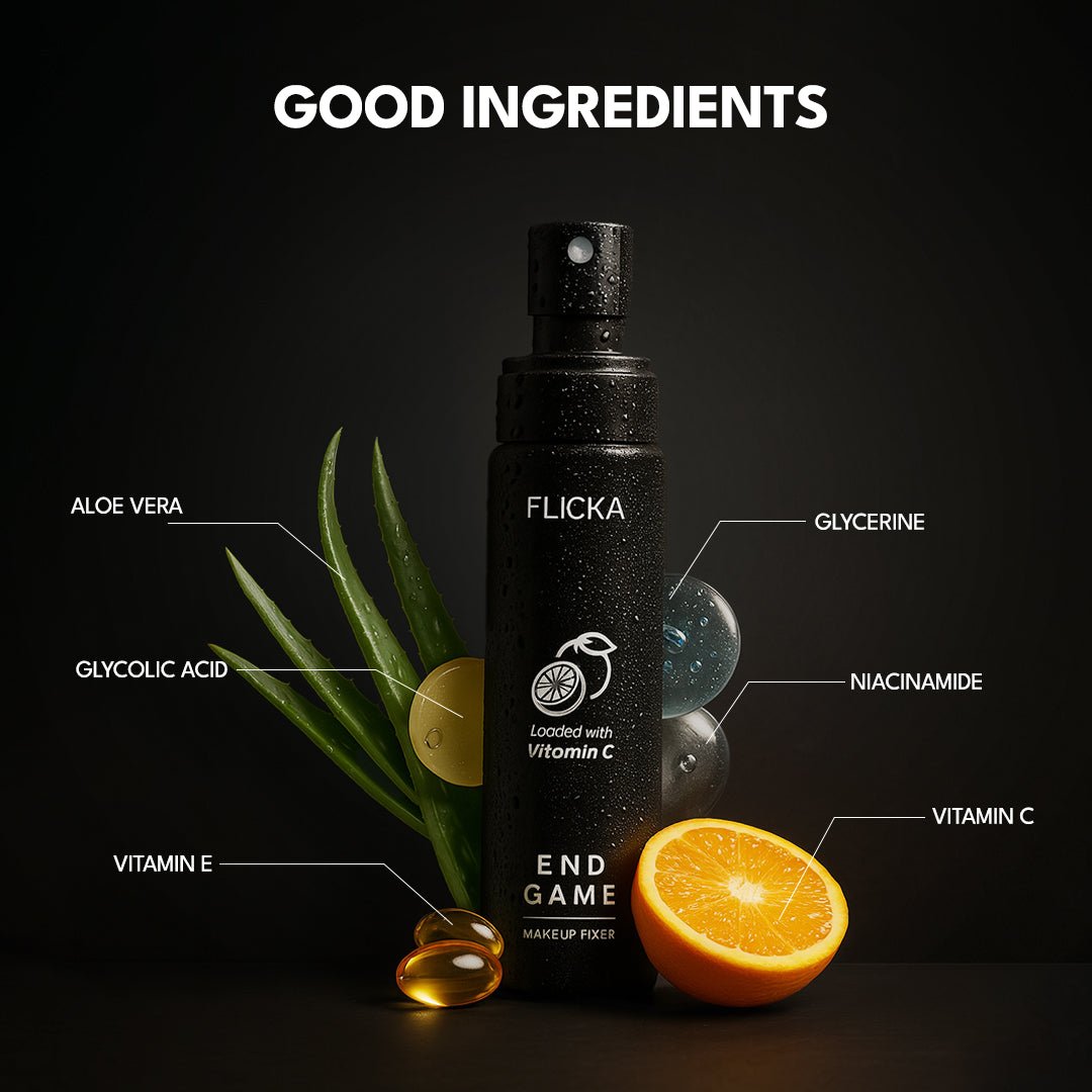 Flicka Cosmetics End Game Makeup Fixer - The Ultimate Vitamin C-Infused Setting Spray Flicka Cosmetics Pvt Ltd
