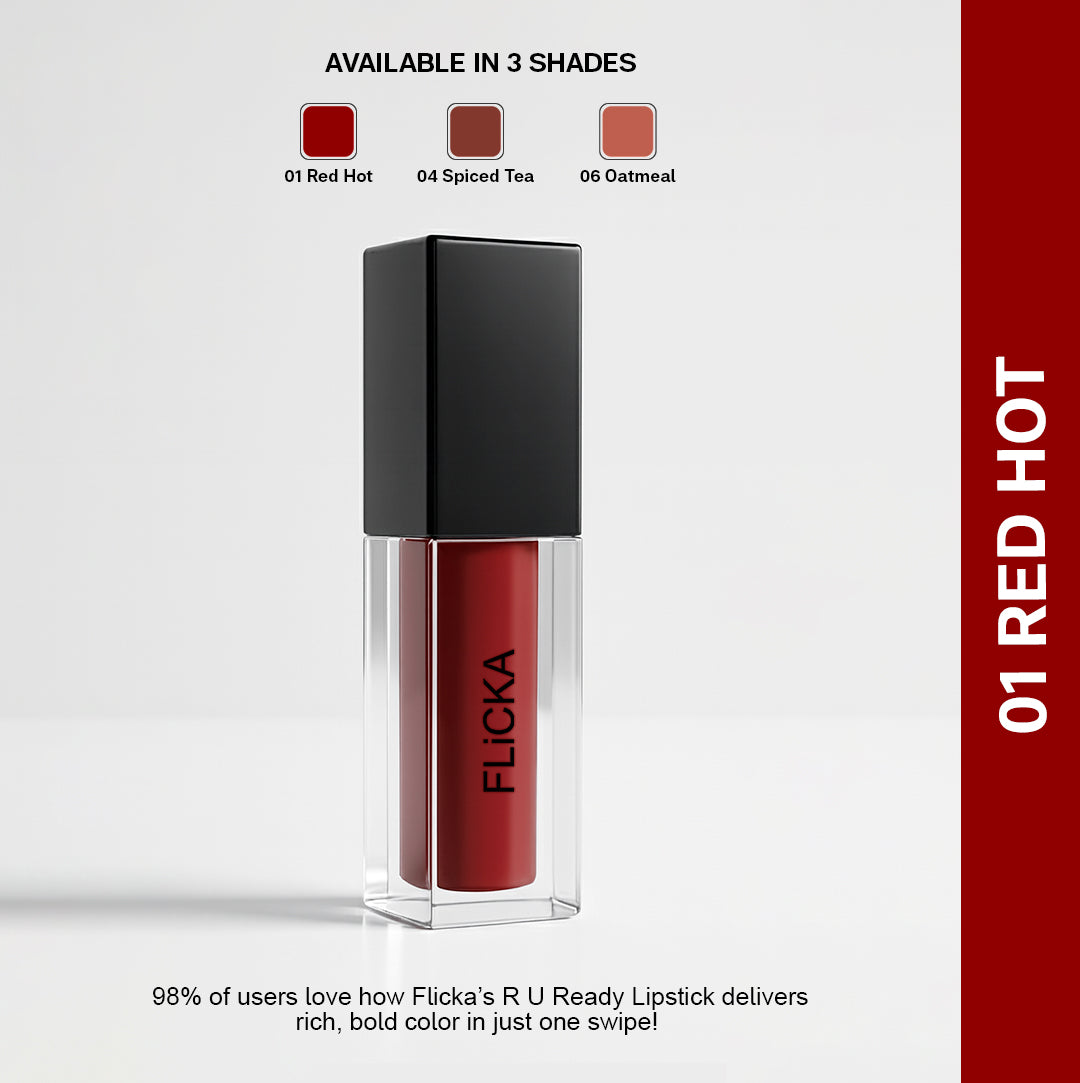 RU Ready Liquid Lipstick (Change the shade below) flicka cosmetics india