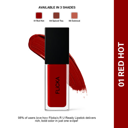 R U Ready Liquid Matte Lipstick. flicka cosmetics india