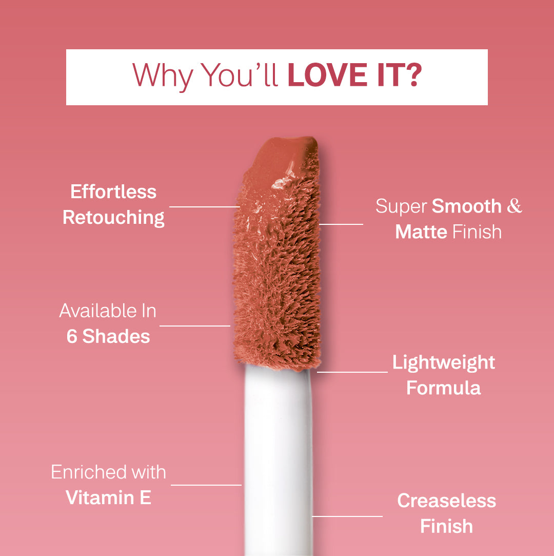 R U Ready Liquid Matte Lipstick - 06 Oat Meal flicka cosmetics india