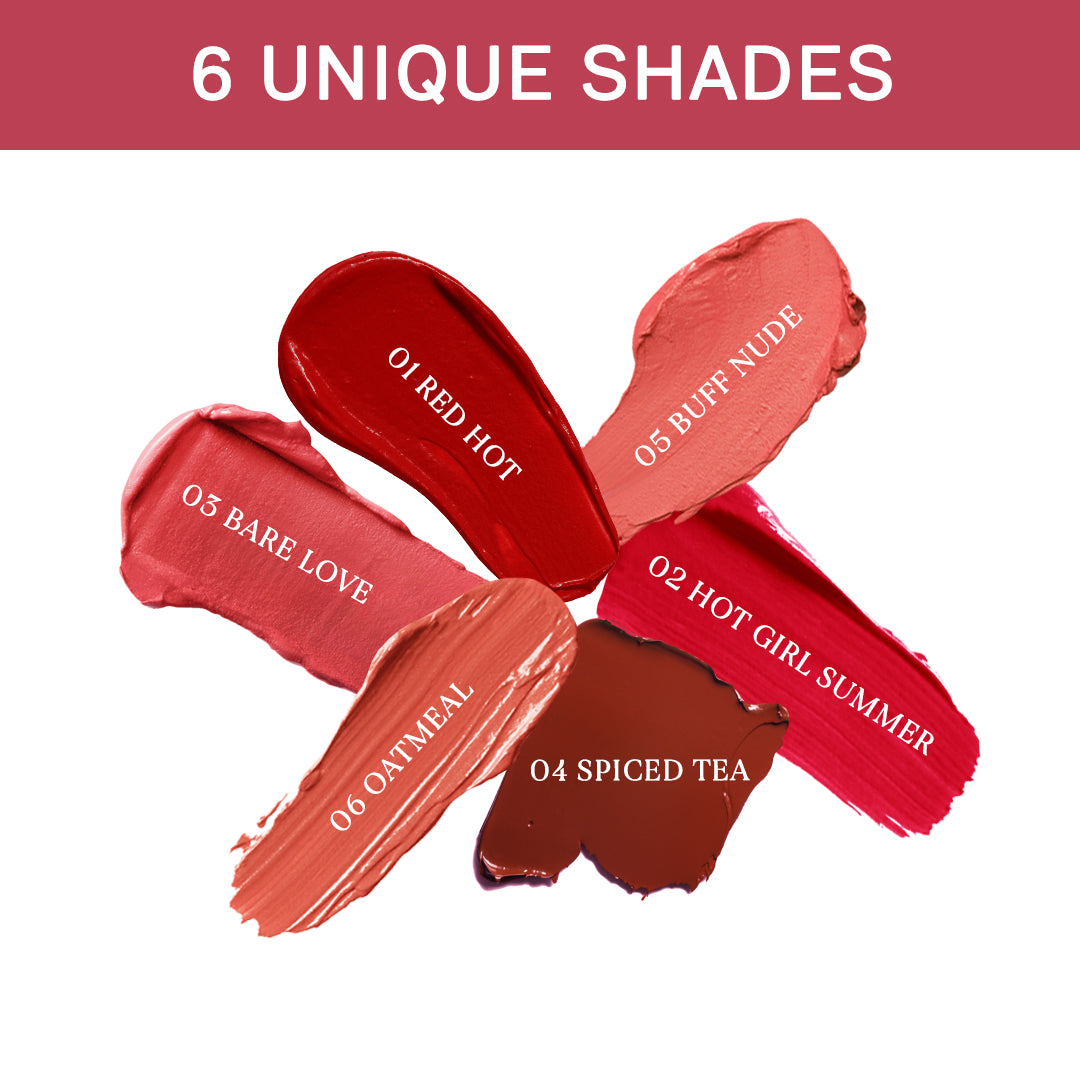 R U Ready Liquid Matte Lipstick - 06 Oat Meal flicka cosmetics india
