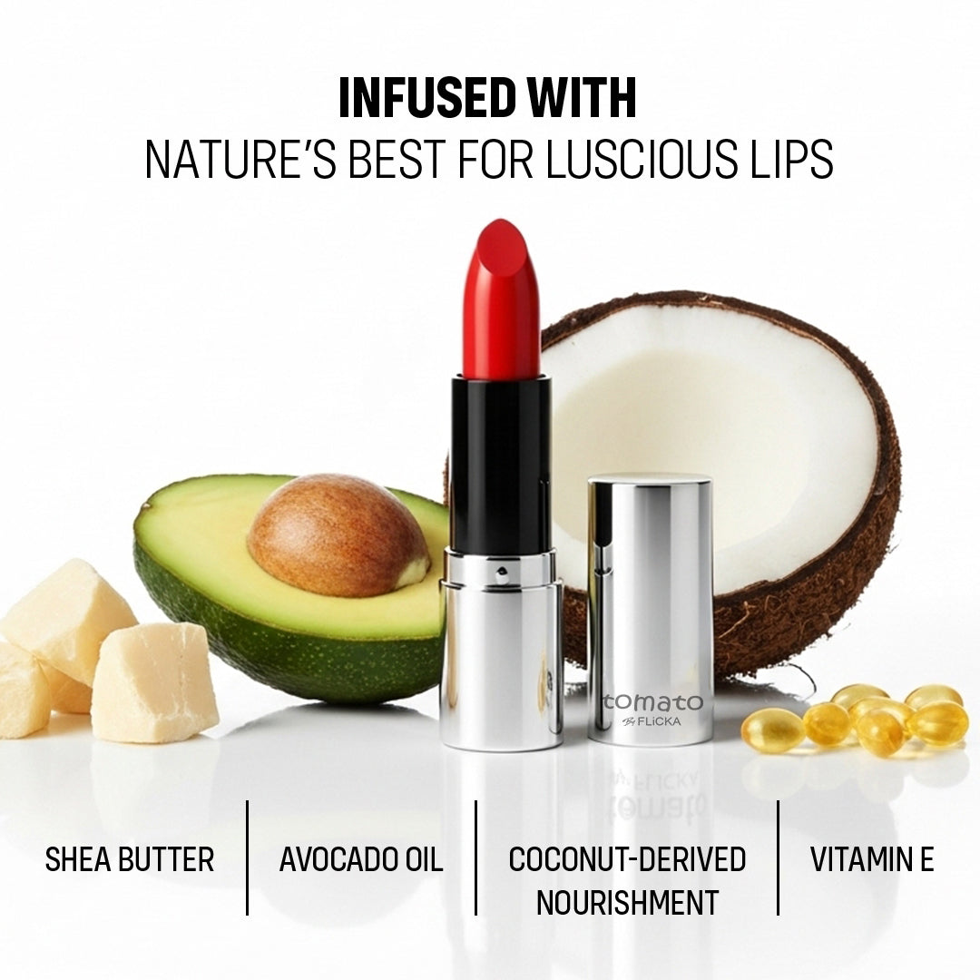 Tomato By Flicka Lipstick flicka cosmetics india