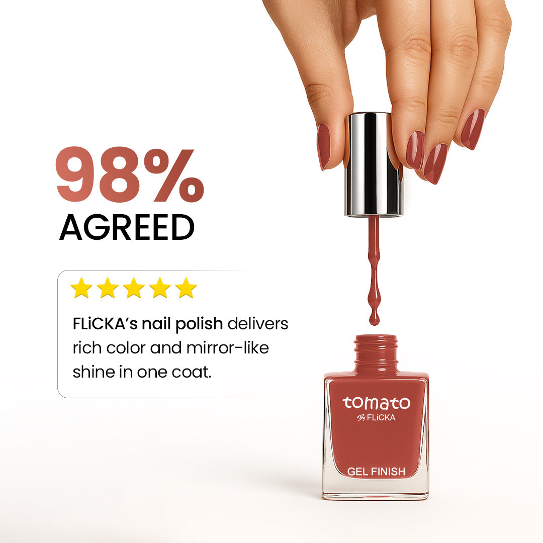 Tomato By FLiCKA - Nail Paint Flicka Cosmetics Pvt Ltd