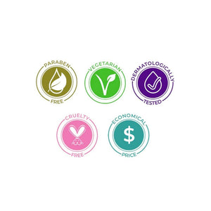 Flicka Silk Touch primer with Vitamin E aloe vera shea butter coconut oil