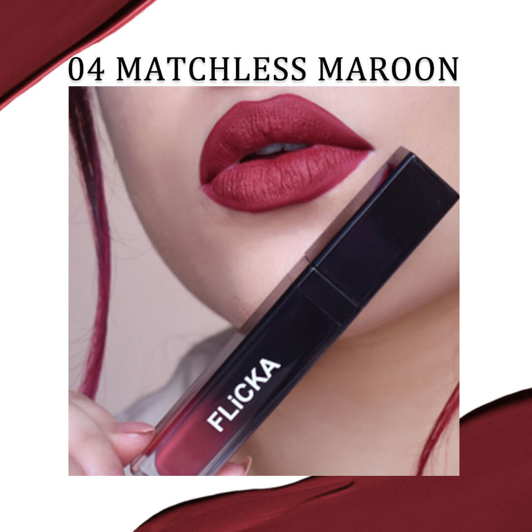 04 On the Beach _#1881bf // 04 Matchless Maroon _#6d2d3d // Black _#000000 // KIT _#eac9ae